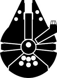 Millennium Falcon Star Wars Silhouette Star Wars Stencil Star Wars Art