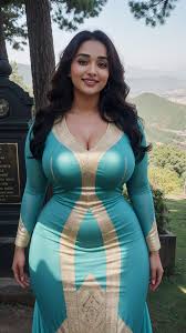 Madhuri dixit Indian beautiful woman sexy curvy plus size big hour glass  bulky h - SeaArt AI
