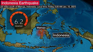 At least three people have died and 24 been injured after a 6.2 magnitude earthquake struck indonesia's sulawesi island, the country's disaster mitigation agency said on friday. Elvq4nrqicktzm