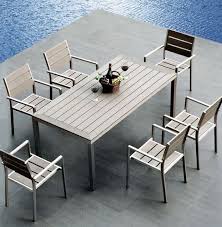 Suncrown patio chairs set of 2, outdoor dining chair, wrought iron backyard garden chair, dining room stack chair 3.9 out of 5 stars 18 $89.99 $ 89. Brushed Aluminium Dining Table Chairs Garden Sets Outdoor Furniture China Garden Sets Garden Furniture Made In China Com