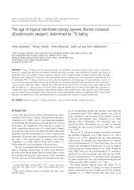 Beragam jenis usaha musiman biasanya memiliki sifat sementara, tidak akan berlangsung terus menerus dan tidak bisa dijadikan sebagai pekerjaan utama. Pdf The Age Of Tropical Rain Forest Canopy Species Borneo Ironwood Eusideroxylon Zwageri Determined By 14c Dating