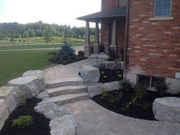 Stone Steps Armour Stone Stone Landscaping Landscape Bricks Landscape Design