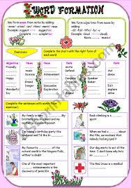 Word Formation Esl Worksheet By Ben 10