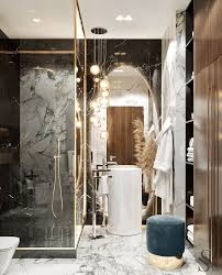 Modernes Badezimmer Boohoo Design Marmor Weiss Grau Gold In 2020 Home Interior Design Luxury Home Decor Bathroom Design Luxury