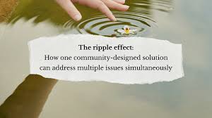 The ripple effect: How one community-designed solution can address multiple  issues simultaneously