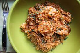 Shrimp And Andouille Sausage Jambalaya Not Eating Out In New York Sausage Jambalaya Jambalaya Seafood Dinner