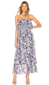 Misa Los Angeles Nadia Dress In Blue Multi Floral Revolve Fashion Dresses Top Fashion Bloggers