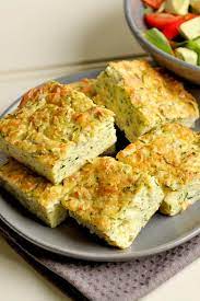 Sections of the buffer are divided into slices that are used for buffe. Healthy Zucchini Slice Recipe Cook It Real Good