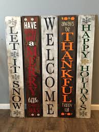 Reversible Winter Sign Welcome Sign Reversible Holiday Sign Etsy Hand Painted Wood Sign Painted Wood Signs Diy Wood Signs