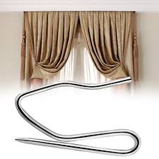 Different types of drapery hooks and pins are used with different window treatments. Homeholiday 60pcs Metal Curtain Hooks S Shaped Home Living Room Bedroom Window Door Curtain Drape Hooks Walmart Canada