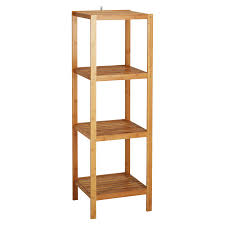 Dieses Regal Aus Bambusholz Kann Im Ganzen Innenbereich Aufgestellt Werden Und Eignet Sich Dank Der Kompakten Masse Fur Das Storage Shelves Bamboo Shelf Shelves