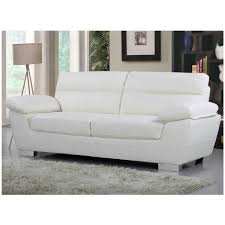 € 16.000 | 69% unter neupreis*. Sofa Aus Rekonstituiertem Leder Pvc Dallas 210 X 88 X 90 Cm 3 Sitzer Weiss