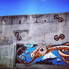 Fitzroy Street Giraffe Street Art