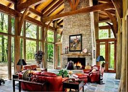 21 Luminous Modern Living Rooms Showcasing Forest Views Rustic House Treehouse Living Home