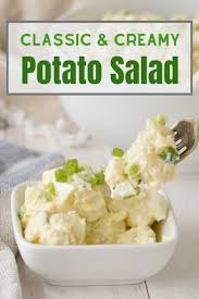 Blend together all other ingredients. Creamy Potato Salad Recipe Creamy Potato Salad Potatoe Salad Recipe Easy Potato Salad