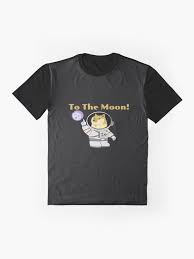 Dogecoin Doge To The Moon Graphic T Shirt By Monatheexplorer In 2021 T Shirt Mens Tops Mens Tshirts