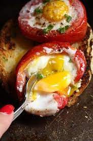 21 Easy 3 Ingredient Snacks That Are Actually Good For You Tomato Recipes Healthy Breakfast Baked Tomatoes