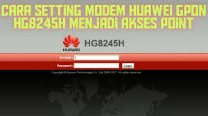 Cara reset password zte f609 indihome 142.3k views Cara Setting Modem Huawei Gpon Hg8245h Menjadi Akses Point Youtube
