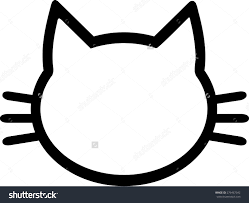 Cat Head Stock Photos Images Pictures Cat Outline Cat Outline Tattoo Dog Outline