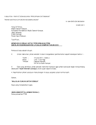 Jenis surat ini tergolong masih merupakan salah satu jenis surat yang masih relevan untuk digunakan pada saat sekarang ini. Contoh Karangan Surat Rasmi Perletakan Jawatan Pengawas Pijat Aa