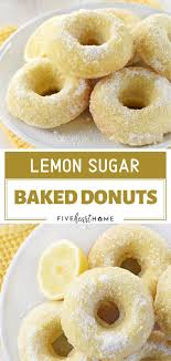 Lemon Sugar Baked Donuts Spring Recipes Dessert Baked Donut Recipes Baked Donuts