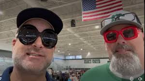 Tommy Jordan demonstrating with John Conway