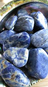 Sodalite Tumbled Stone Blue White Stone Healing Stone White Stone Tumbled Stones Healing Stones