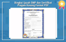 Untuk memastikan keabsahan ijazah anda, pastikan nomor ijazah anda dapat diverifikasi melalui sivil. Bingkai Ijazah Smp Dan Sertifikat Piagam Kosong Format Pdf Ujian Sekolah Sd Mi