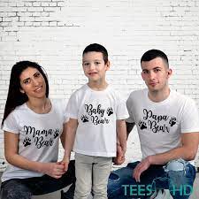 Family Bear Set Mama Papa Baby Family Bear Tshirts Mama Bear Papa Bear Baby Bear Shirt Family Shirts Family Set Gift Gift For Family Teeshd Custom T Shirt