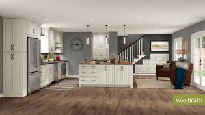 Portola Painted Harbor Kitchen By American Woodmark Portola American Woodmark Cabinets Kitchen Inspirations