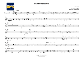Fc7a7dmen in de herberg van de stad,zong hij een drinklied op het nat De Troubadour Blaasarrangementen Van Hoempahits