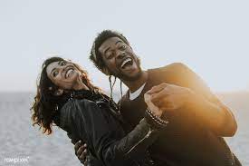 Download Premium Image Of Happy Couple Dancing At The Beach 468932 Couple Dancing Happy Couple Couple Laughing