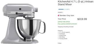 The classic series 10 speed 4.5 qt. Bed Bath And Beyond Kitchenaid Artisan 5 Qt Stand Mixer 45 Off 329 99 Redflagdeals Com Forums