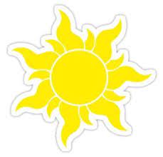 Tangled Sun Stickers Disney Sticker Tumblr Stickers Aesthetic Stickers