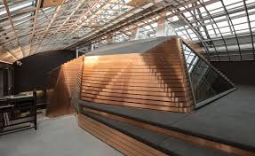 Power Play Red Bull S New Copper Clad Berlin Recording Studio Music Studio Design Corporate Interiors