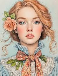 Coloured with my Spectrum Noir Colourblend pencils in my colouring book. I  love how beautiful her hair looks. Xxx