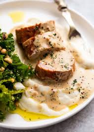 Cover and let rest for 10 minutes before slicing and serving. Pork Tenderloin With Creamy Mustard Sauce Recipetin Eats