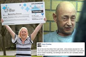 Ex-lover of £14.5m Euromillions jackpot-winning single mum claims she told  him he 'will never see a penny' of her huge win