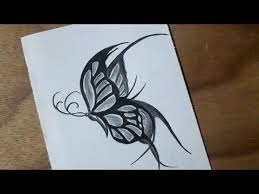 Pencil Drawing Of Beautiful Butterfly Butterfly Drawing Easy For Beginners Youtube Easy Drawings Butterfly Drawing Pencil Drawings