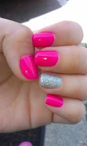 Hot pink and black design. 45 Pretty Pink Nail Art Designs For Creative Juice