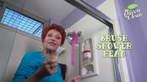 Shower Head Cleaning Mineral Deposits Off Queen Of Clean Youtube Cleaning Shower Head Shower Heads Cleaning