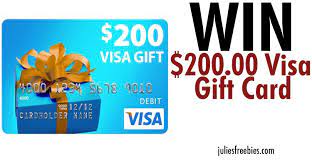 We did not find results for: Win A 200 Visa Gift Card Julie S Freebies