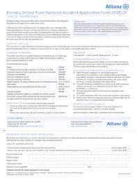 With this plan uncertain expenses. Fillable Online Primary School Pupil Personal Accident Application Form Fax Email Print Pdffiller