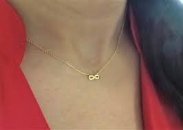 Infinity Necklace 14k Gold Infinty Necklace Small Infinity Etsy Infinity Necklace Infinity Necklace Gold Gift Necklace