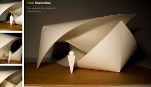 Shuo Yang Design Paper Folding Pavilion Folding Architecture Origami Architecture Paper Folding