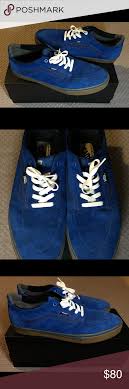 Old Skool Vans Dark Blue Suede Gum Sole Sneakers Sole Sneakers Blue Suede Sneakers
