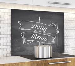 Fond De Hotte Ardoise Daily Menu Verre Alu Credence Cuisine Deco