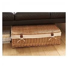 Check spelling or type a new query. Shallow Willow Wicker Underbed Stoage Basket With Lid