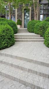 Vande Moortel Clay Paver Ancienne Belgique Pearl Grey Landscape Step Landscape Steps Clay Pavers Garden Pathway