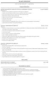 Investment financial advisor, financial advisor associate and financial representative. Financial Administrative Assistant Resume Sample Mintresume